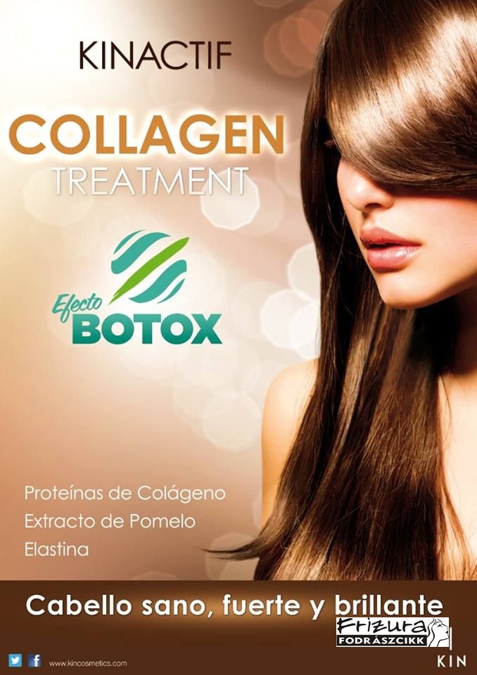 Haj botox Kin Hajápoló csomag kollagénes hajerősítő kezeléshez + ajándék hajkefe Haj botox Kin Hajápoló csomag kollagénes hajerősítő kezeléshez + ajándék hajkefe