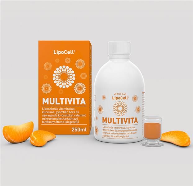 LipoCell Multivita liposzómás multivitaminos étrendkiegészítő 250 ml 
