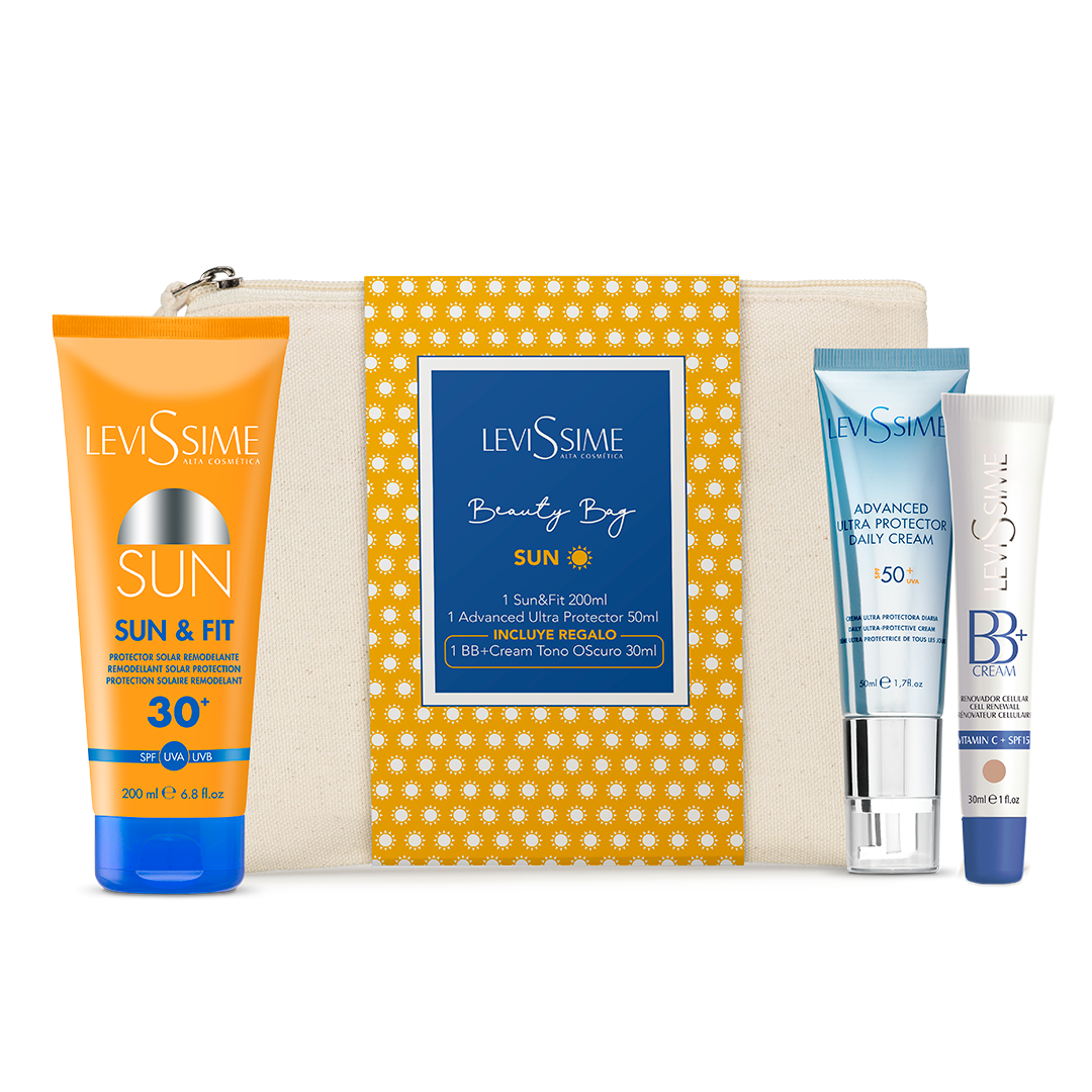 Beauty Bag Sun - Arc - és Testápoló fényvédő napozó csomag magas UV védelemmel + neszeszerrel