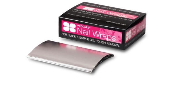 Műköröm leszedés gyorsításához alumínium fólia 96×70mm 200db Procare London Nail Wraps Műköröm leszedés gyorsításához alumínium fólia 96×70mm 200db Procare London Nail Wraps