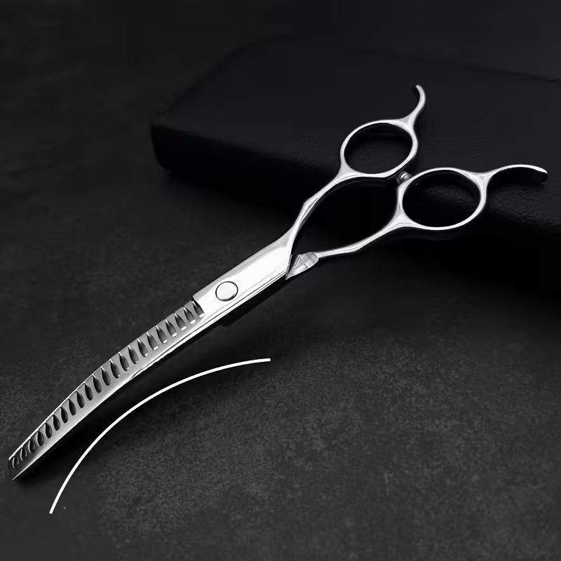 Kutyanyíró ritkító olló hajlított pengével Wingsbro 6.5