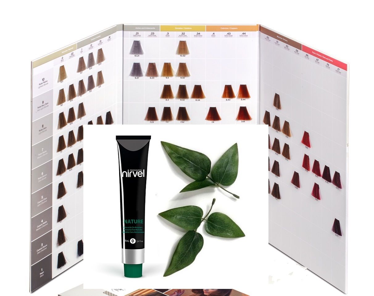 Nirvel ACID VEGÁN tartós hajszínező hajszínskála - hajtincses fodrászkellék
