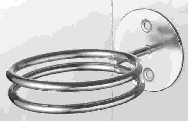 Hajszárító tartó dupla fémgyűrű
