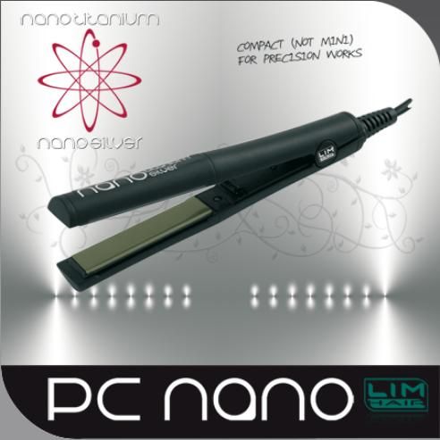 Mini utazó hajvasaló LIM-Hair NanoPC2.0 Nano Titanium
