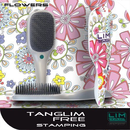 Hajkisimító és szuper hajbontó kefe Tanglim Exclusive Free-Flowers 