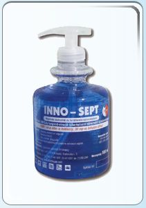 Inno Sept kéz és lábfertőtlenítő tisztító gél pumpával 500ml - INNO-SEPT gél Inno Sept kéz és lábfertőtlenítő tisztító gél pumpával 500ml - INNO-SEPT gél